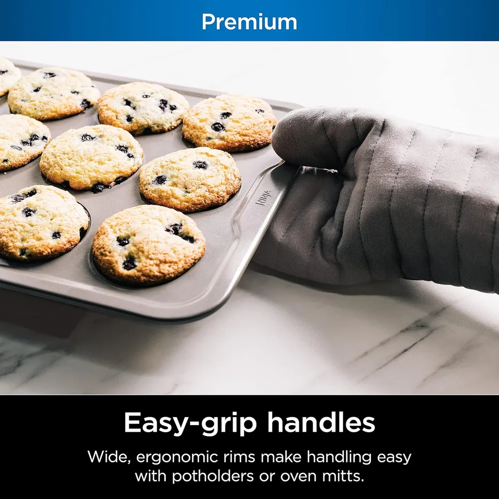 Ninja molde para muffins B30212 Foodi Neverstick Premium, antiadherente | Gris