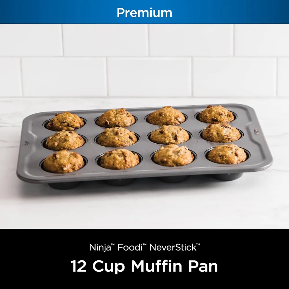 Ninja molde para muffins B30212 Foodi Neverstick Premium, antiadherente | Gris