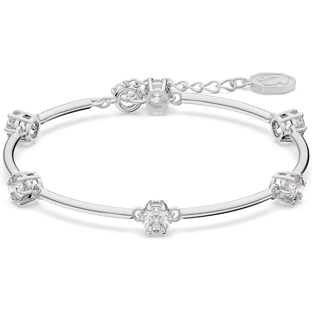 SWAROVSKI PULSERA BANGLE REDONDA CONSTELLA ACABADO RODIO PARA MUJER | RODIO