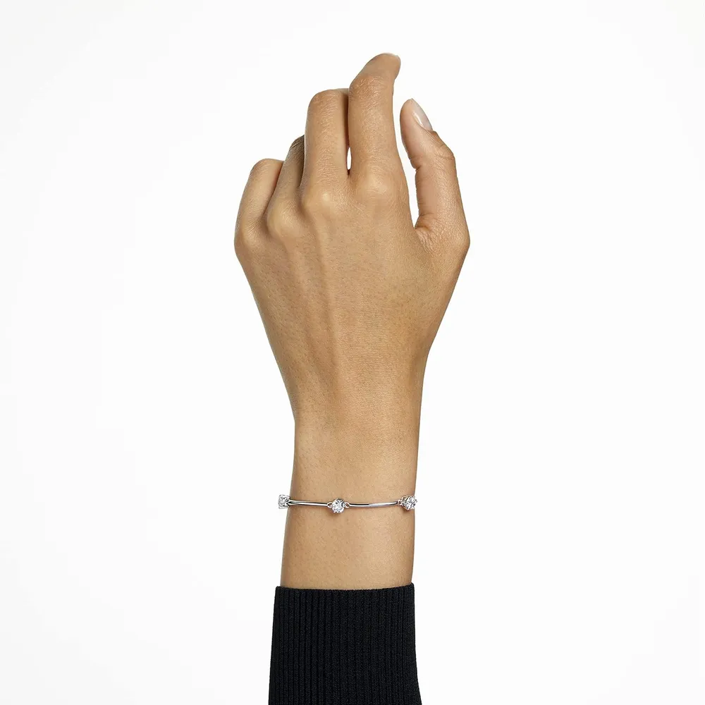 SWAROVSKI PULSERA BANGLE REDONDA CONSTELLA ACABADO RODIO PARA MUJER | RODIO