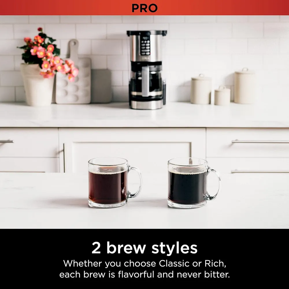 NINJA CAFETERA PROGRAMABLE XL PRO 14 TAZAS / 2.1 L | ACERO INOXIDABLE