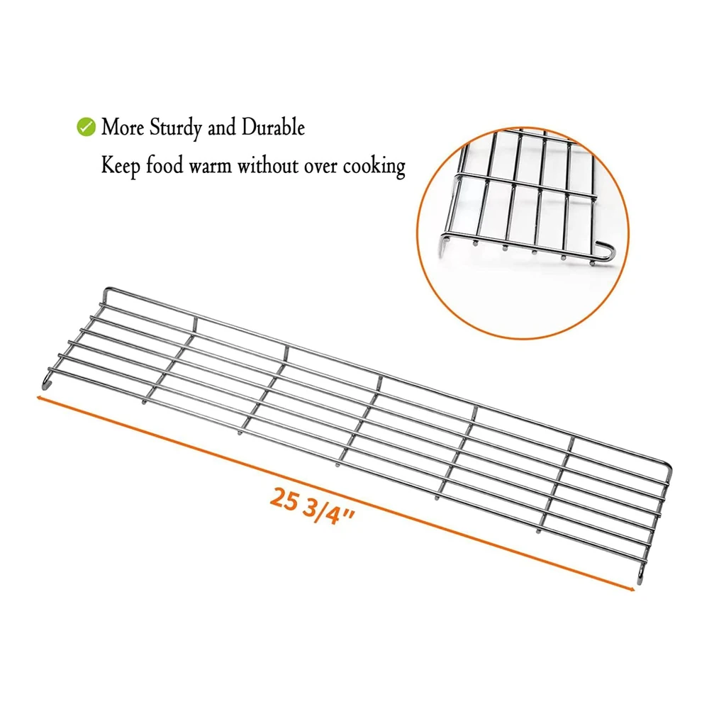 b0b1pxjjhj_2.webp 66044 Grill Warming Rack for Weber Genesis Ii 300 Series - Genesis Ii E-310 Ii E-315 Ii E-330 Ii E-335 Ii S-310 Ii S-335 Series Gas Grill - Stainless Steel Grill Grate