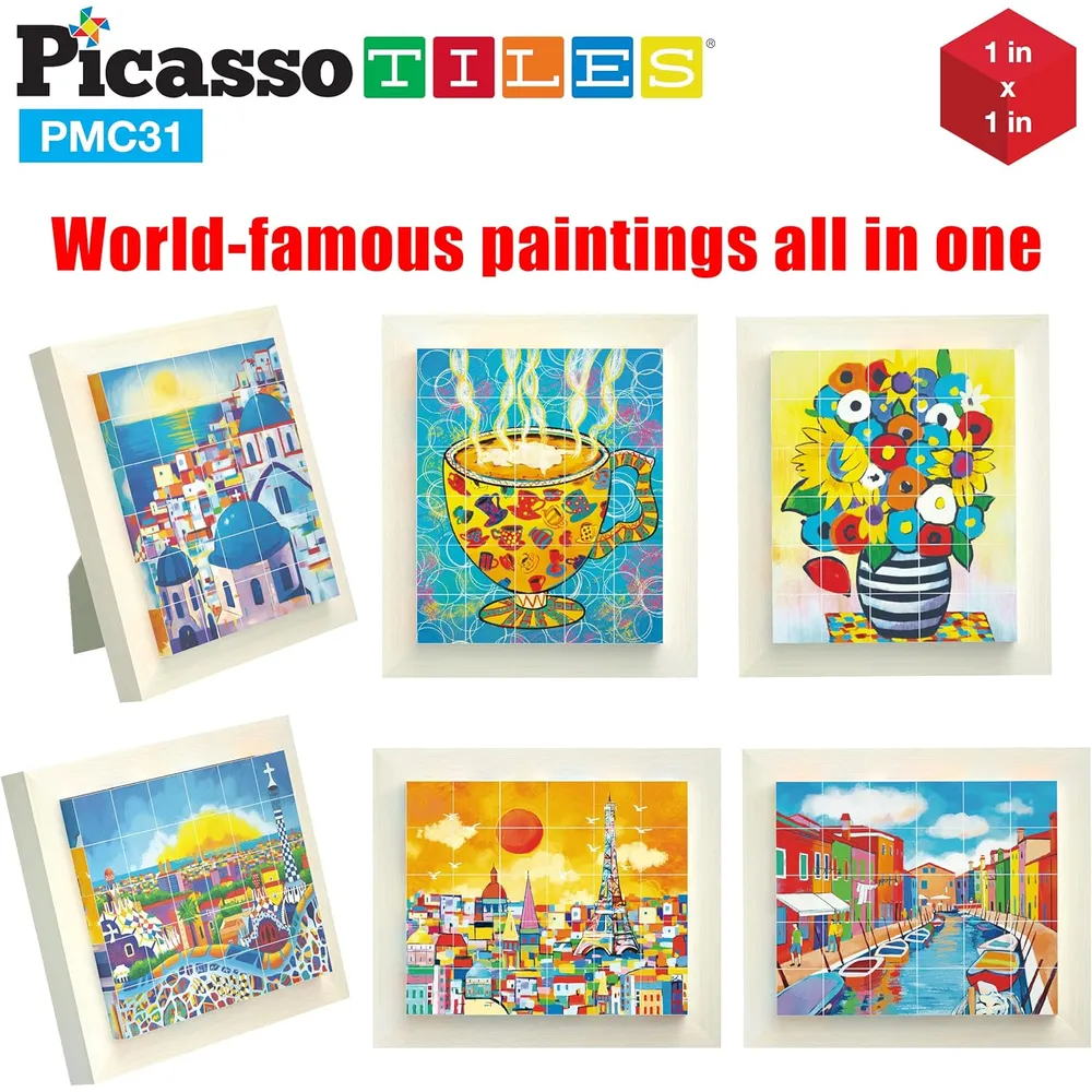 CUBOS MAGNÉTICOS ROMPECABEZAS 6 EN 1 ARTE PICASSOTILES