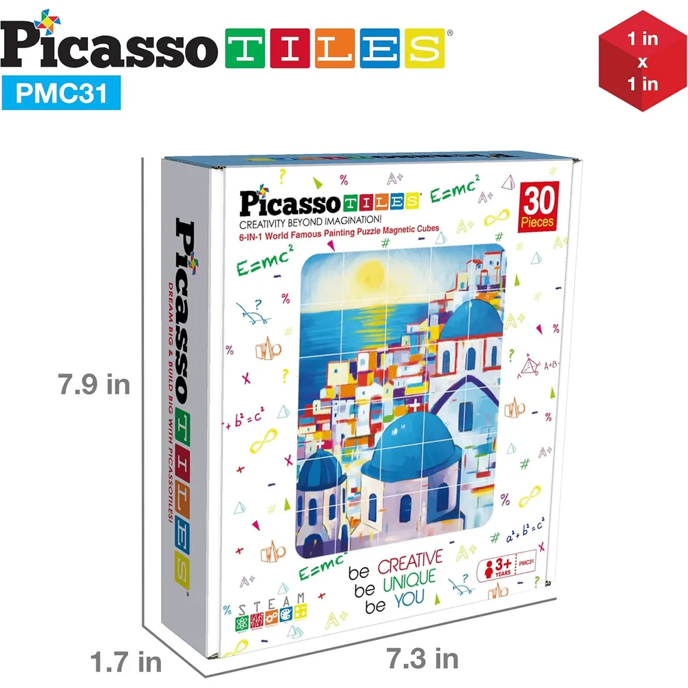 CUBOS MAGNÉTICOS ROMPECABEZAS 6 EN 1 ARTE PICASSOTILES