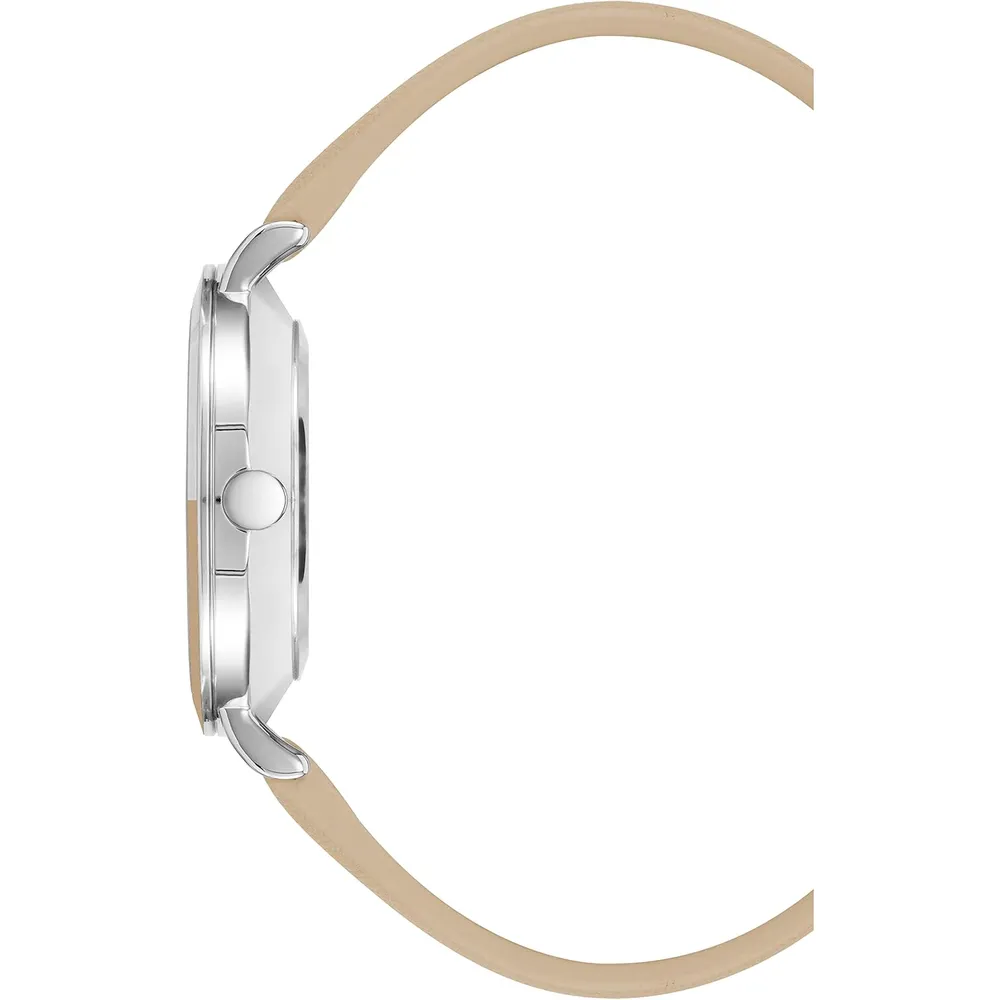 Nine West NW/2346GPGN reloj para dama con correa clásica | 36 mm - Bronceado/Plateado