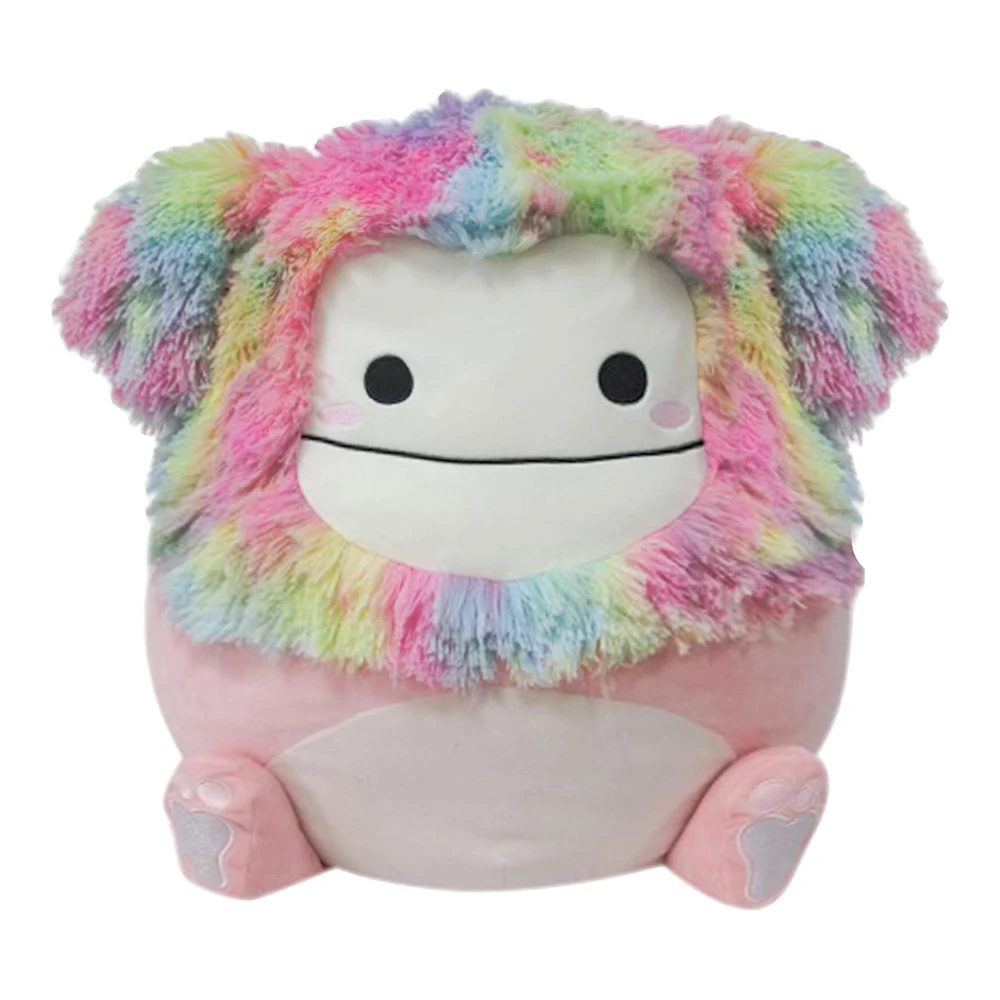 Squishmallows Peluche Diane Peach Bigfoot de 20" con Pelo de Arcoíris - Peluche Oficial de Kelly Jumbo Ultrasoft