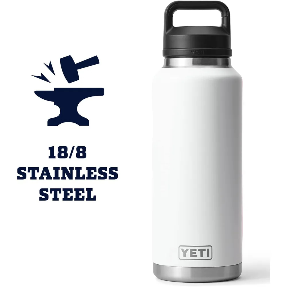 YETI Botella Rambler con Tapa de Chupón de 46 oz | Blanco