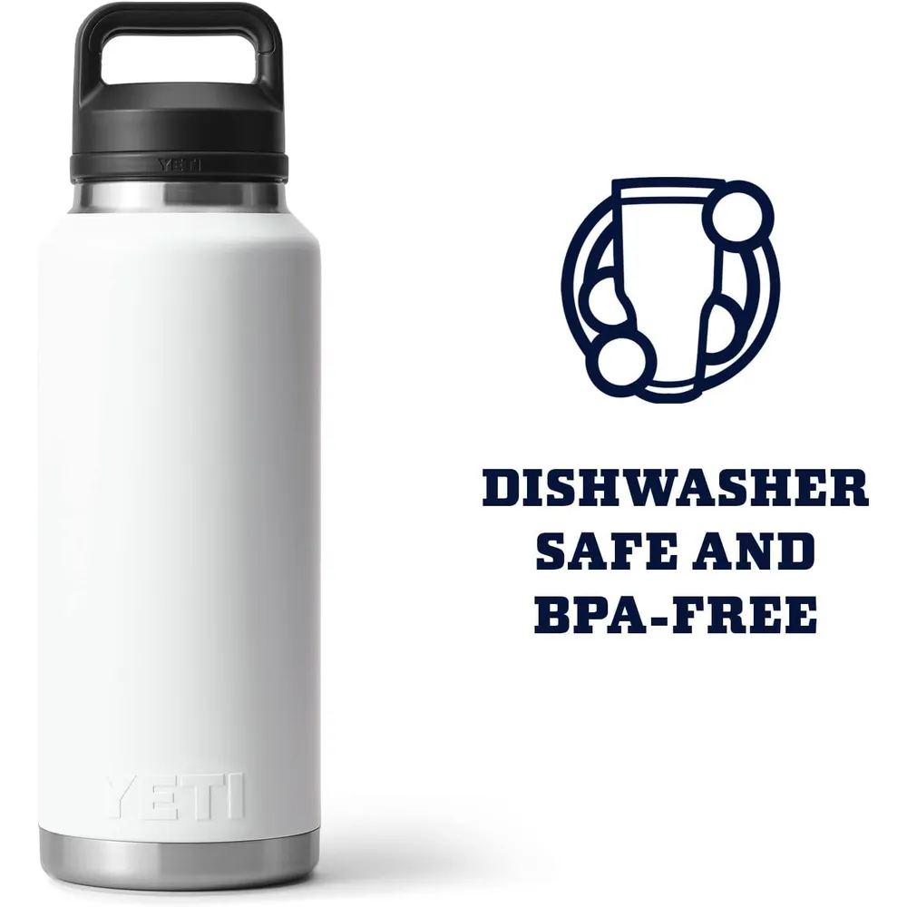 YETI Botella Rambler con Tapa de Chupón de 46 oz | Blanco