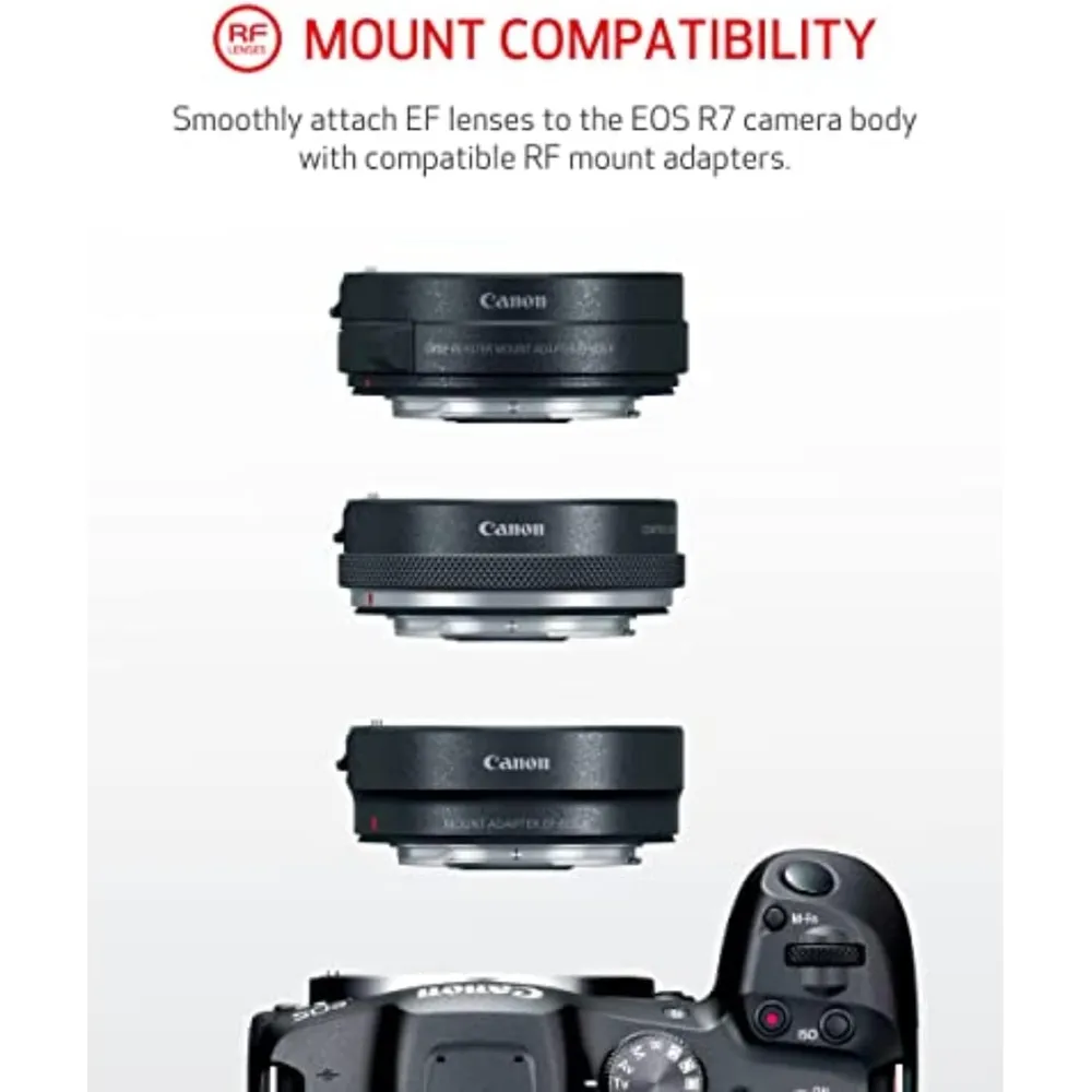 Canon cámara sin espejo EOS R7 hìbrida | Negro