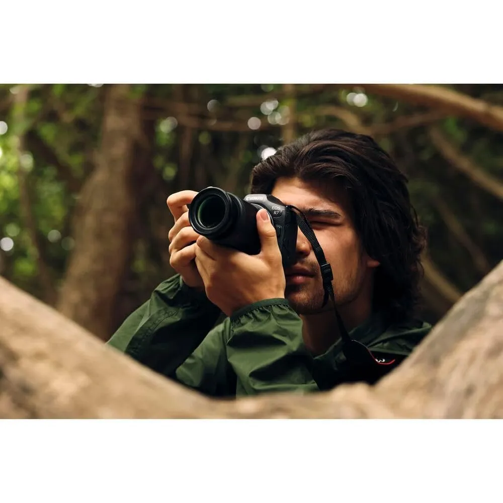 Canon cámara sin espejo EOS R7 STM | Negro