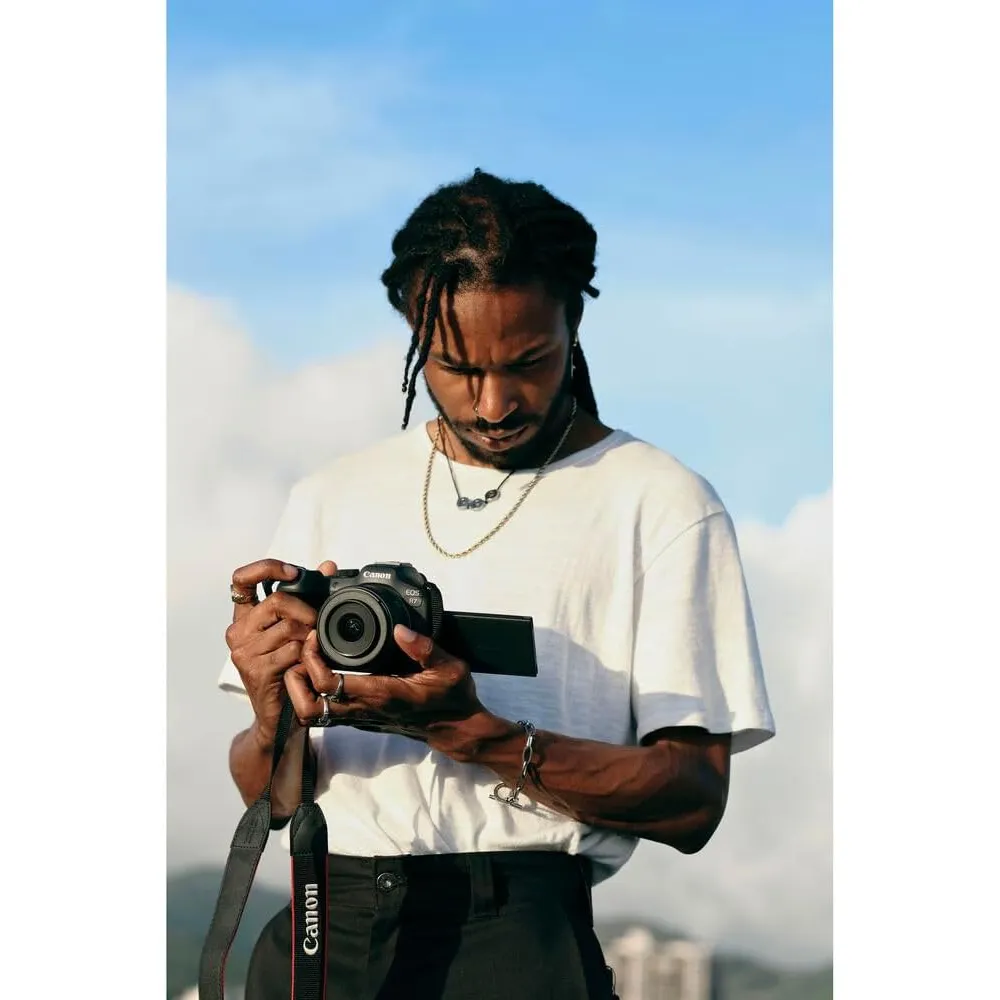 Canon cámara sin espejo EOS R7 STM | Negro