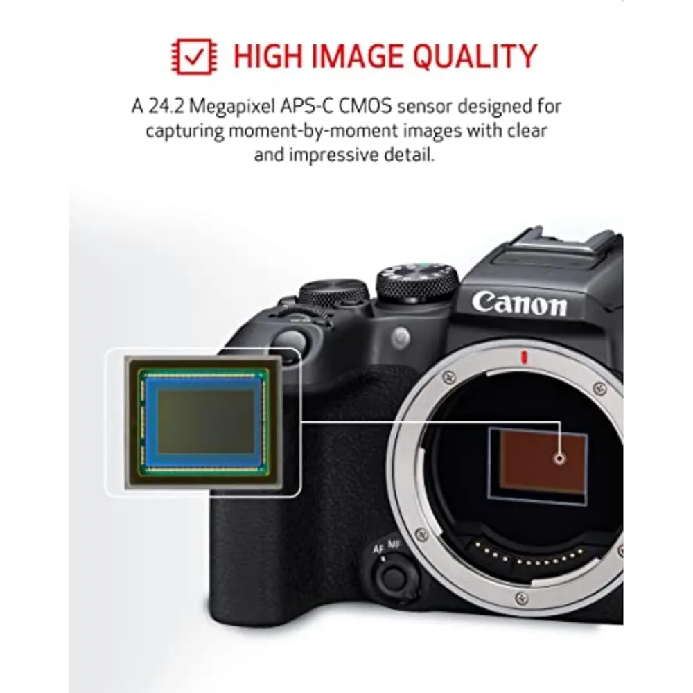 Canon cámara EOS R10 mirrorless | Negro