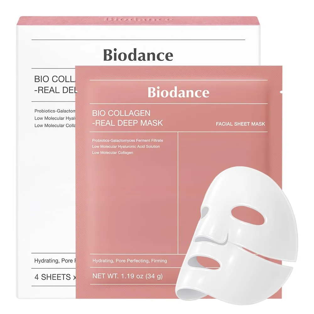 Mascarilla profunda biocolágeno 4 unidades Biodance | 1.19 oz / 34 gr