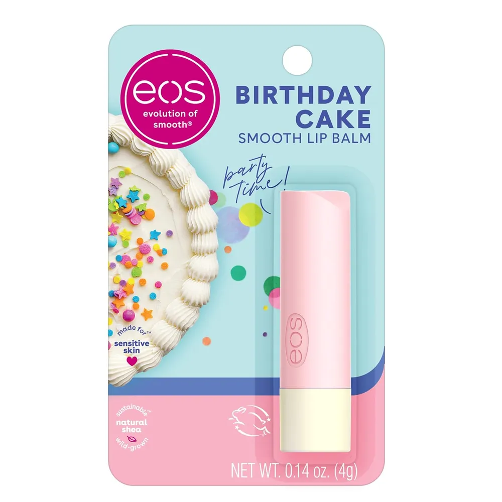 EOS bálsamo labial Birthday Cake | 0.14 oz / 4 ml