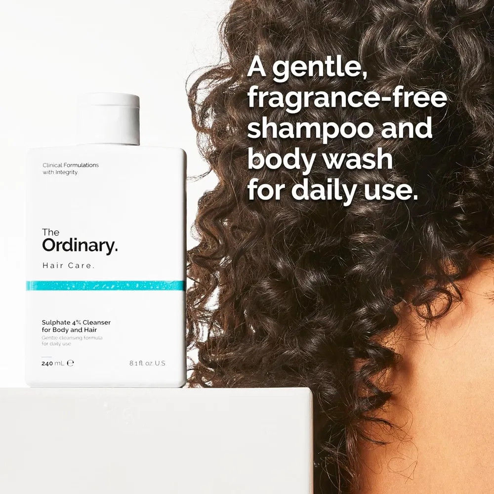 The Ordinary limpiador Sulfato 4% para cuerpo y cabello | 240 ml.