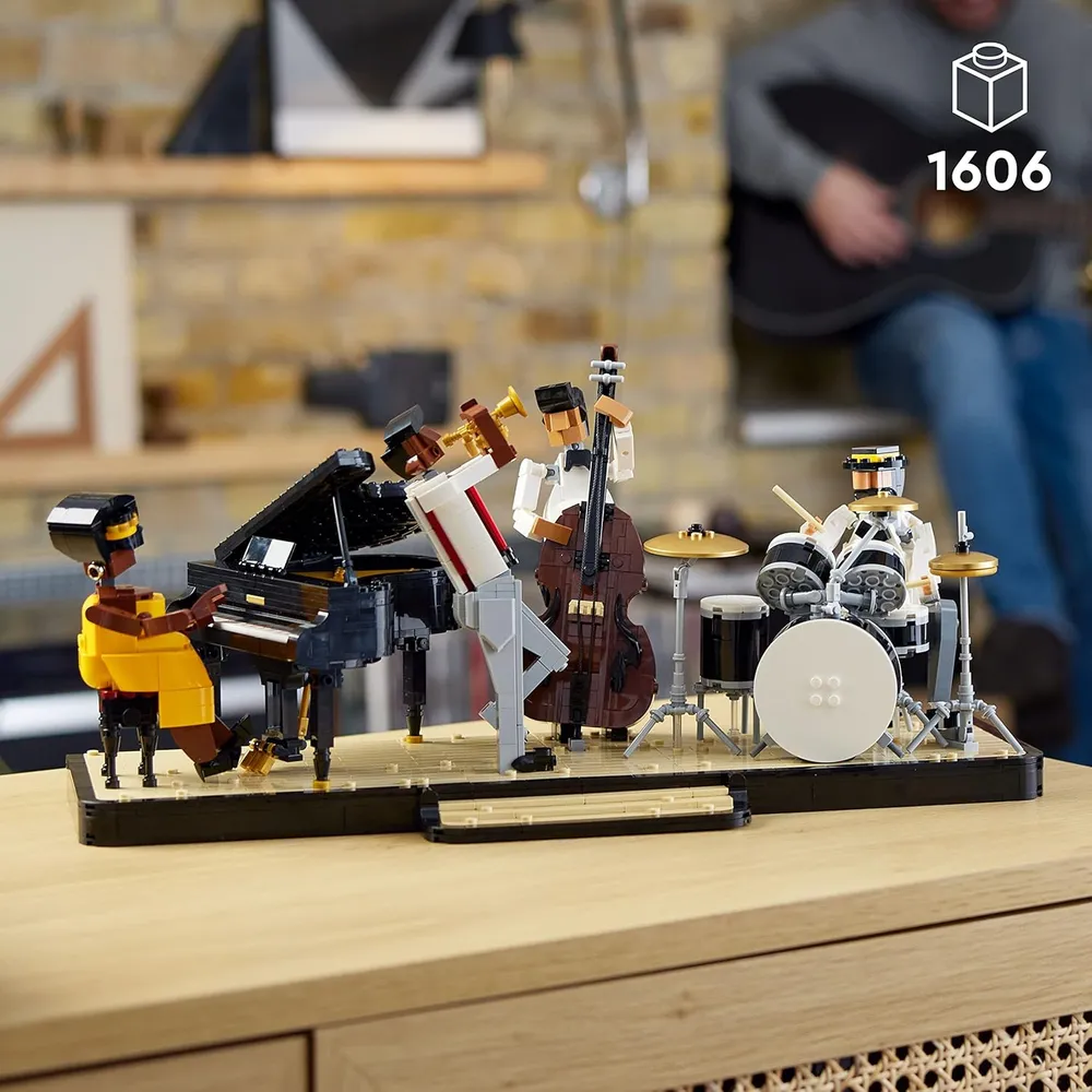 Lego Ideas cuarteto de jazz set de construcción con escenario y 4 músicos