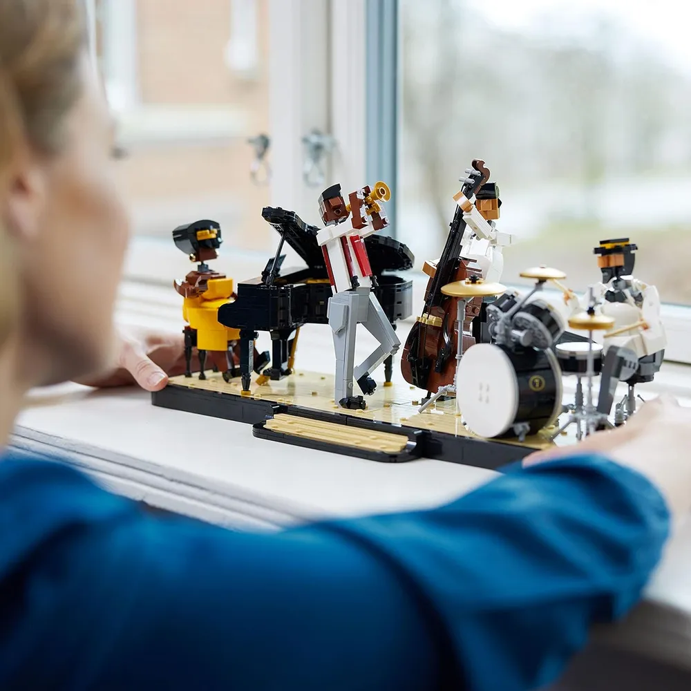 Lego Ideas cuarteto de jazz set de construcción con escenario y 4 músicos