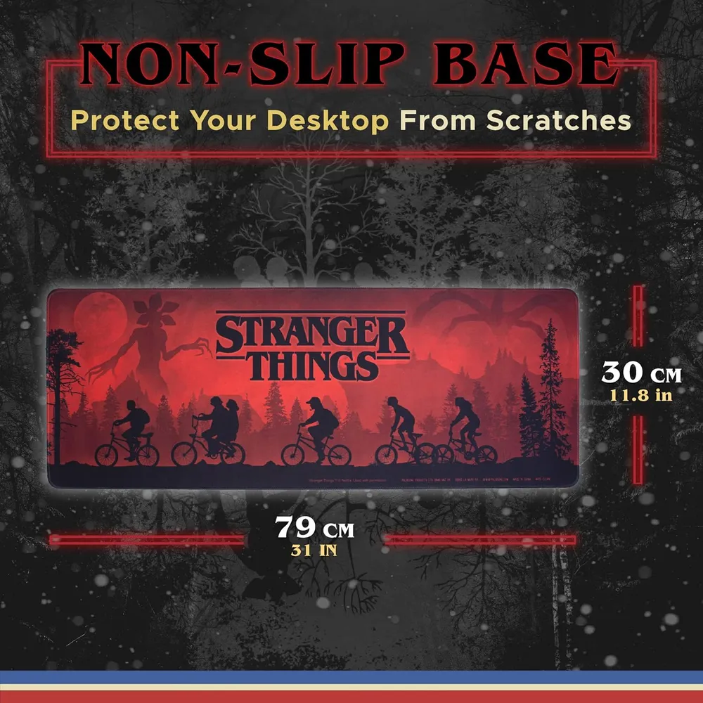 Paladone Stranger Things, tapete con logotipo y diseño retro arcade oficial