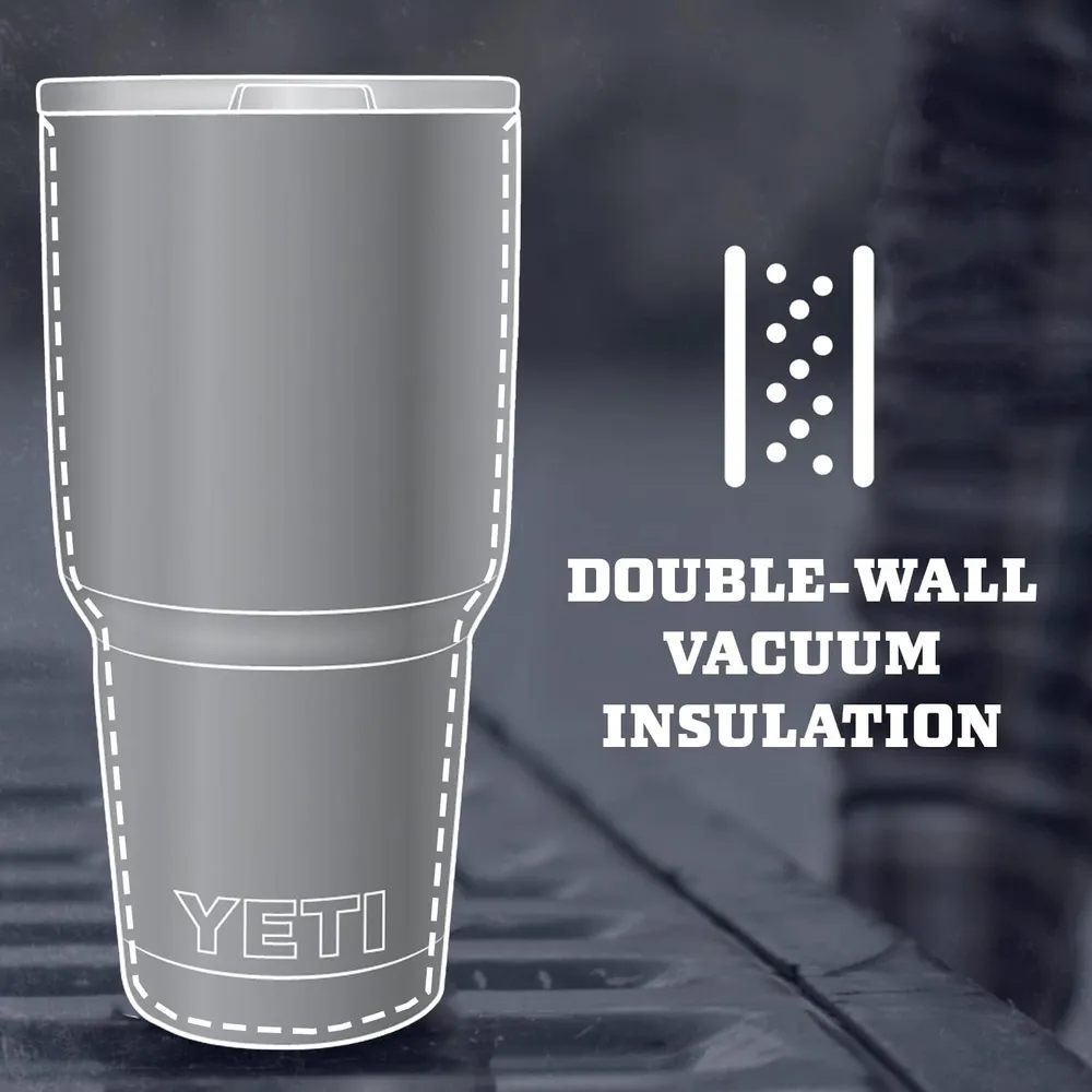 YETI Rambler Vaso de 30 oz de acero inoxidable y tapa MagSlider color morado