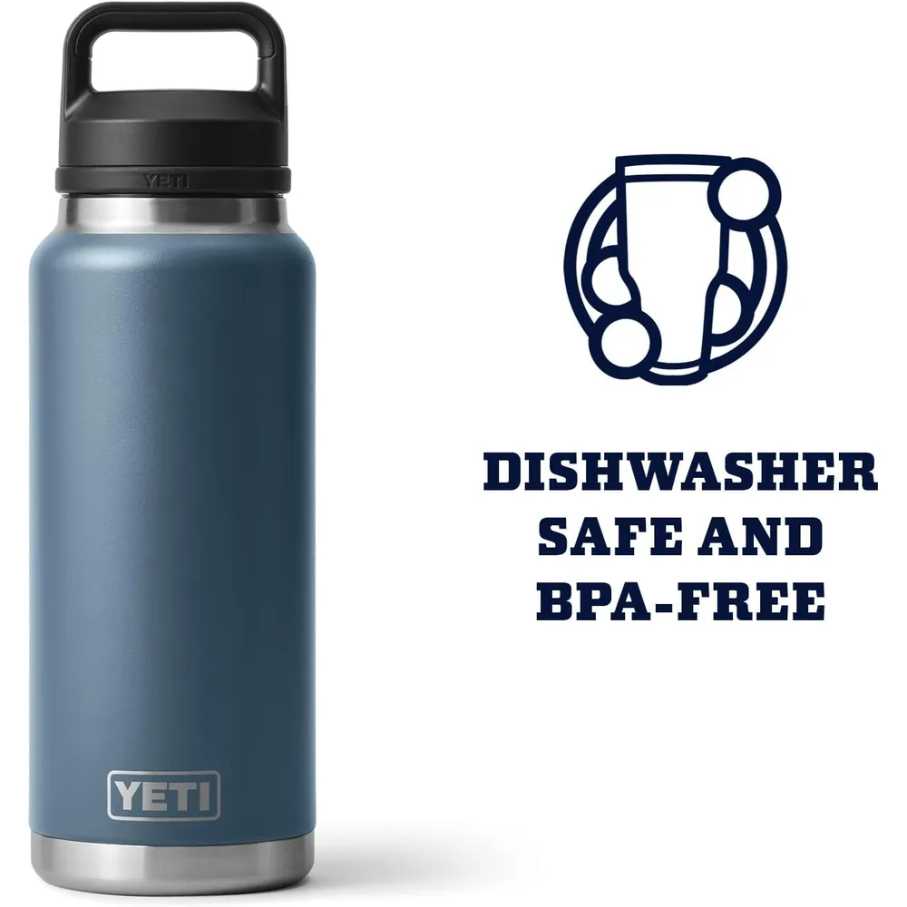 YETI Botella Rambler con Tapa para Sorbos de 36 oz | Azul Electrico