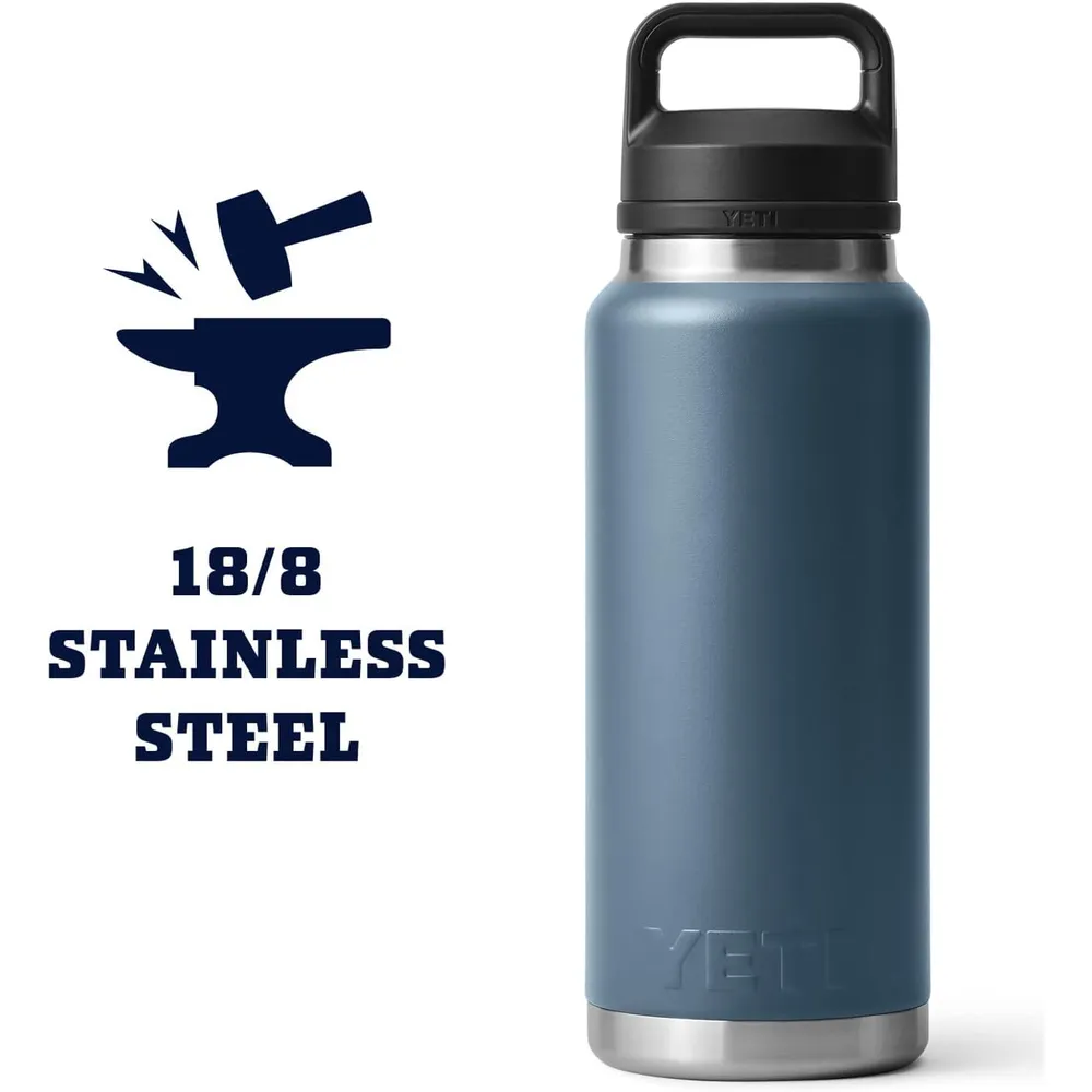 YETI Botella Rambler con Tapa para Sorbos de 36 oz | Azul Electrico