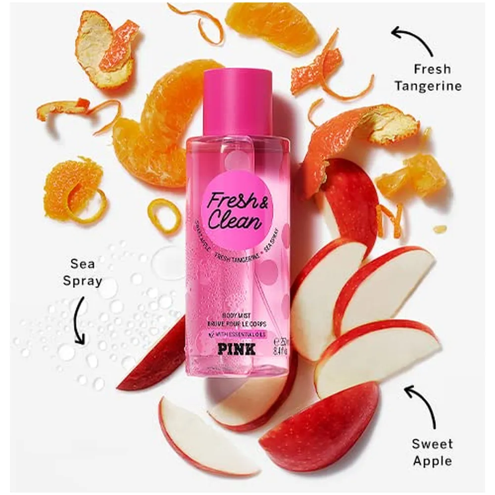 SET FRESH & CLEAN MIST & LOTION VICTORIA SECRET PINK MUJER 2PZS