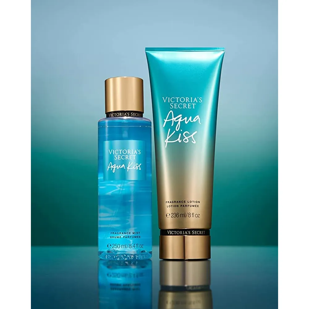 SET AQUA KISS MIST & LOTION VICTORIA SECRET MUJER 2PZS