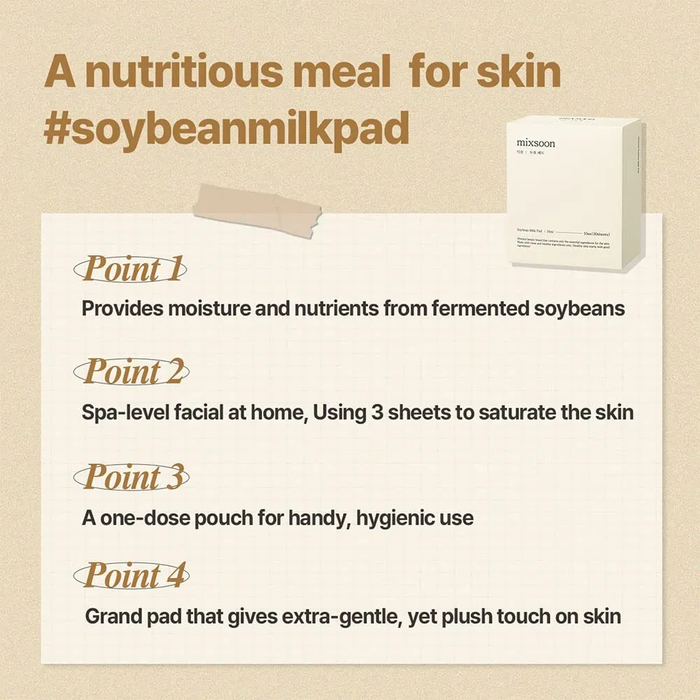 Mixsoon Almohadillas de Soya 10 un – Korea Skin Care