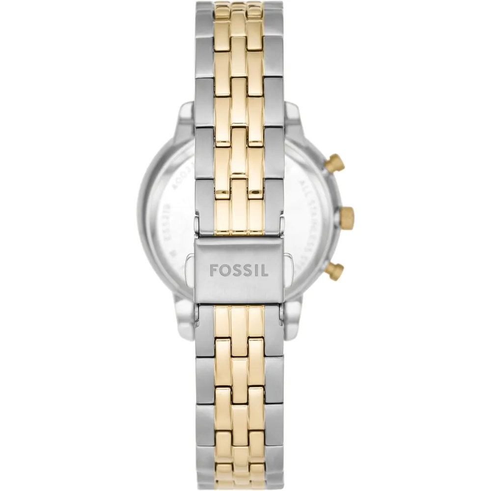 Fossil reloj cronógrafo Neutra de cuarzo para mujer | Plateado