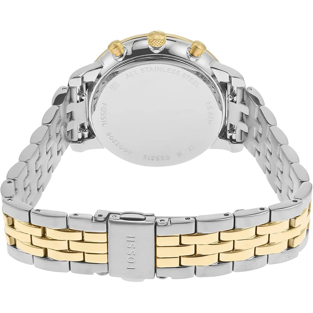Fossil reloj cronógrafo Neutra de cuarzo para mujer | Plateado
