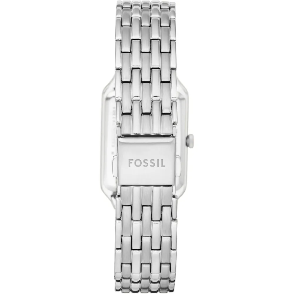 Fossil reloj de cuarzo Raquel para mujer, acero inoxidable | Plateado