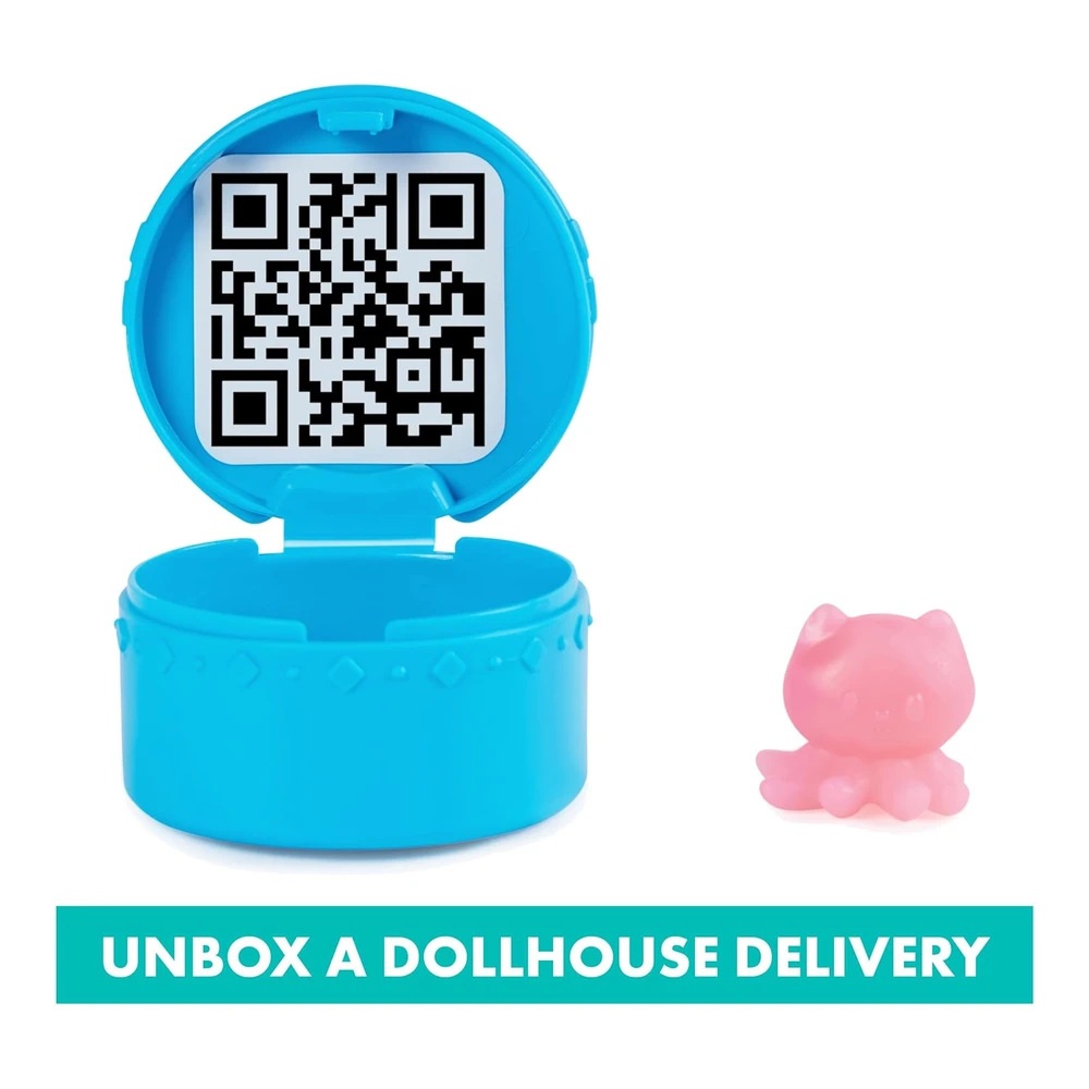 Gabby's Dollhouse - Purr-Ific Pool Juego de Piscina de Gabby y Mercat, Colas de Sirena que Cambian de Color y Accesorios de Piscina
