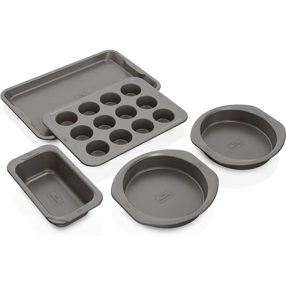Ninja set 5 moldes B35005 Foodi Neverstick Premium, antiadherentes | Gris
