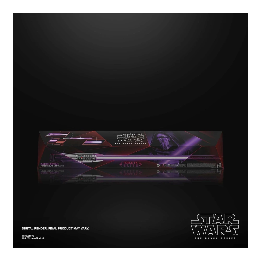 Star Wars The Black Series Darth Revan Force Fx Elite - Sable Láser Electrónico con Led Avanzados y Efectos de Sonido