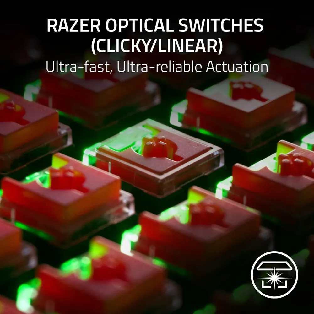 TECLADO INALÁMBRICO DEATHSTALKER V2 PRO LINEAL RAZER | CLASSIC BLACK