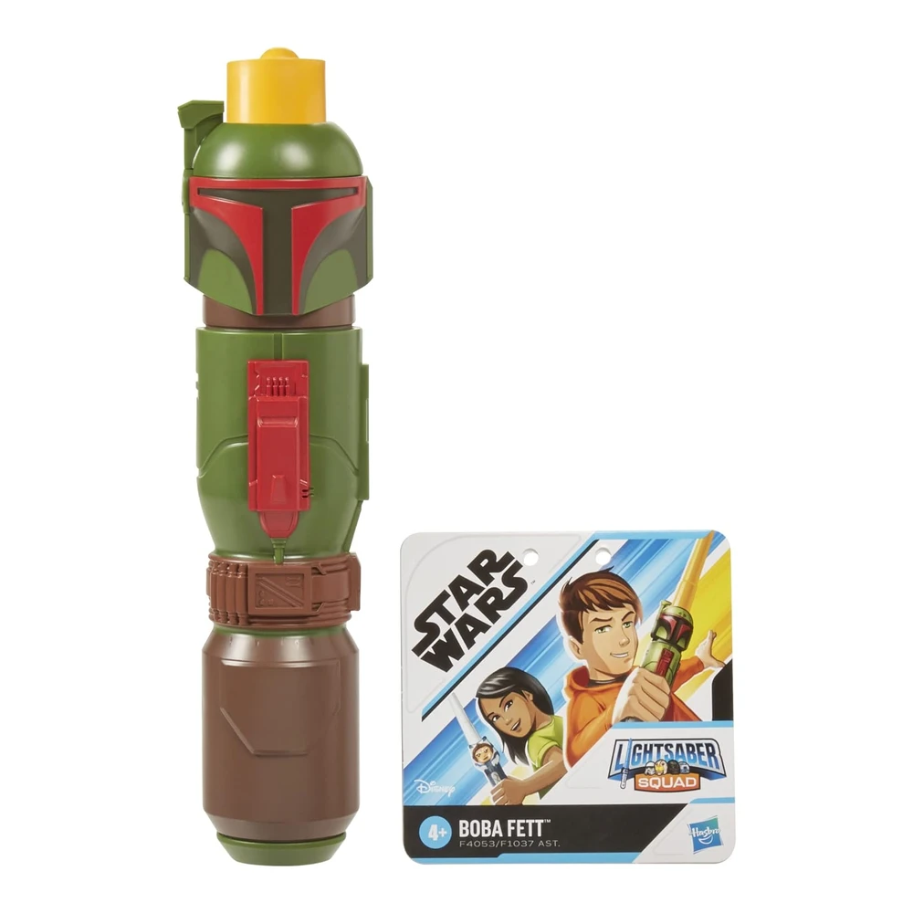 b0b5hmp6wc_1.webp Star Wars Juego de Rol de Sable de Luz Amarillo Extensible - Boba Fett - Sable de Luz - Juego de Simulación - Juguete Mandaloriano