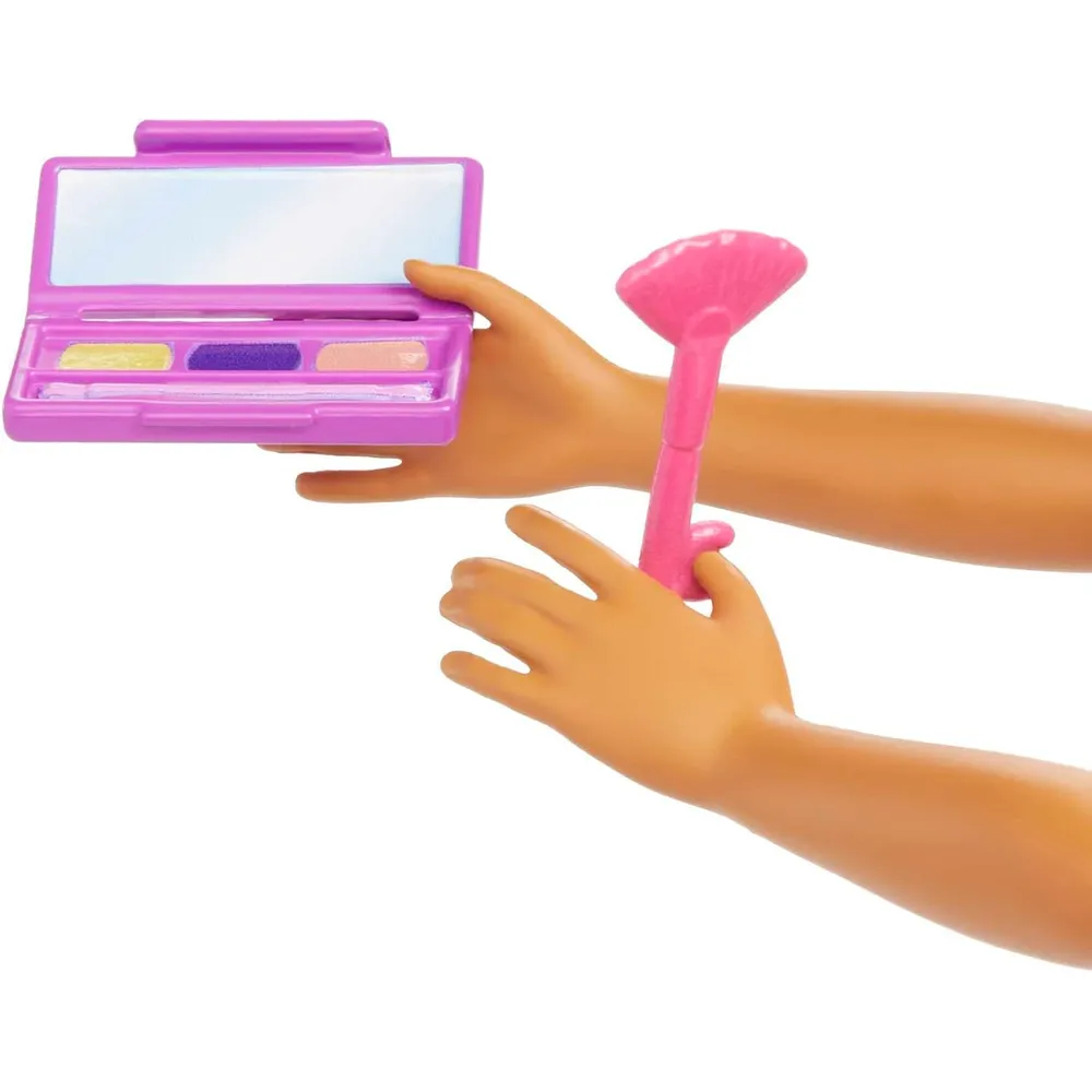 BARBIE MUÑECA MAQUILLADORA PROFESIONAL TURQUESA