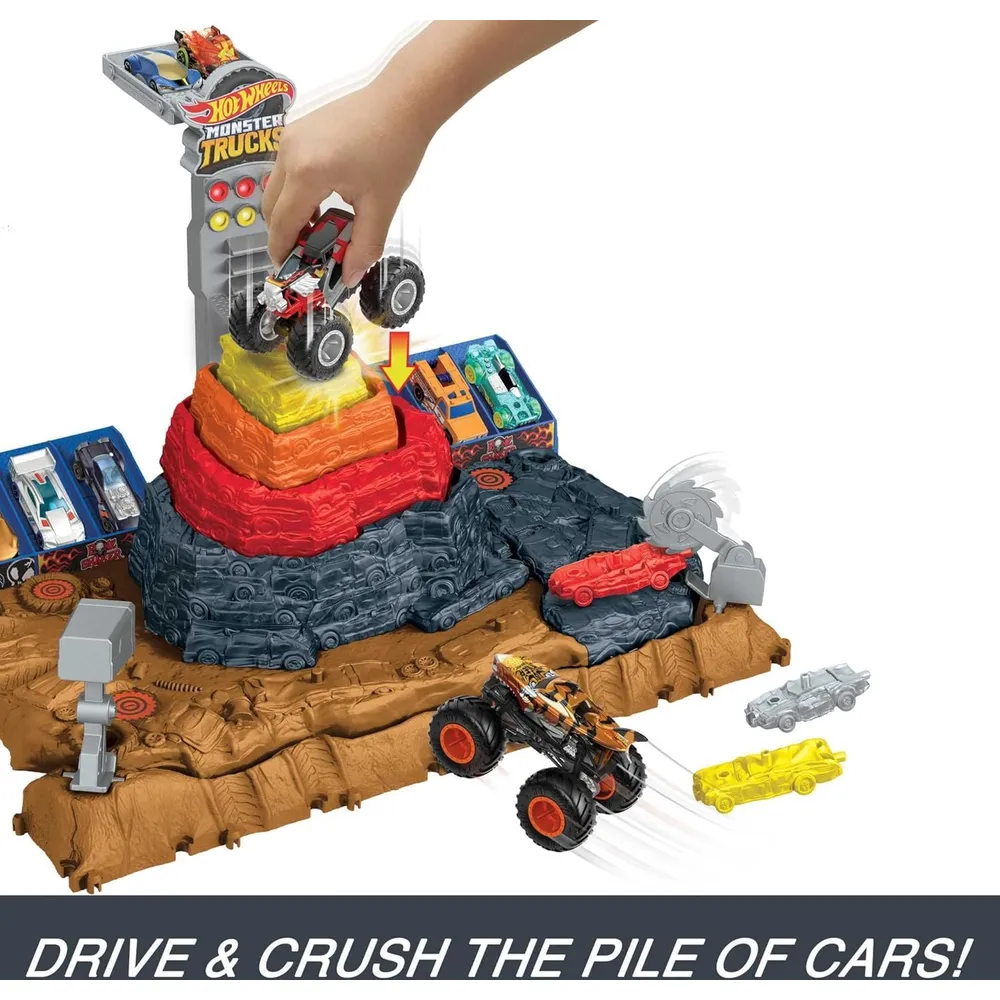 HOT WHEELS PISTA MONSTER TRUCKS ARENA SMASHERS SET 3 PZS