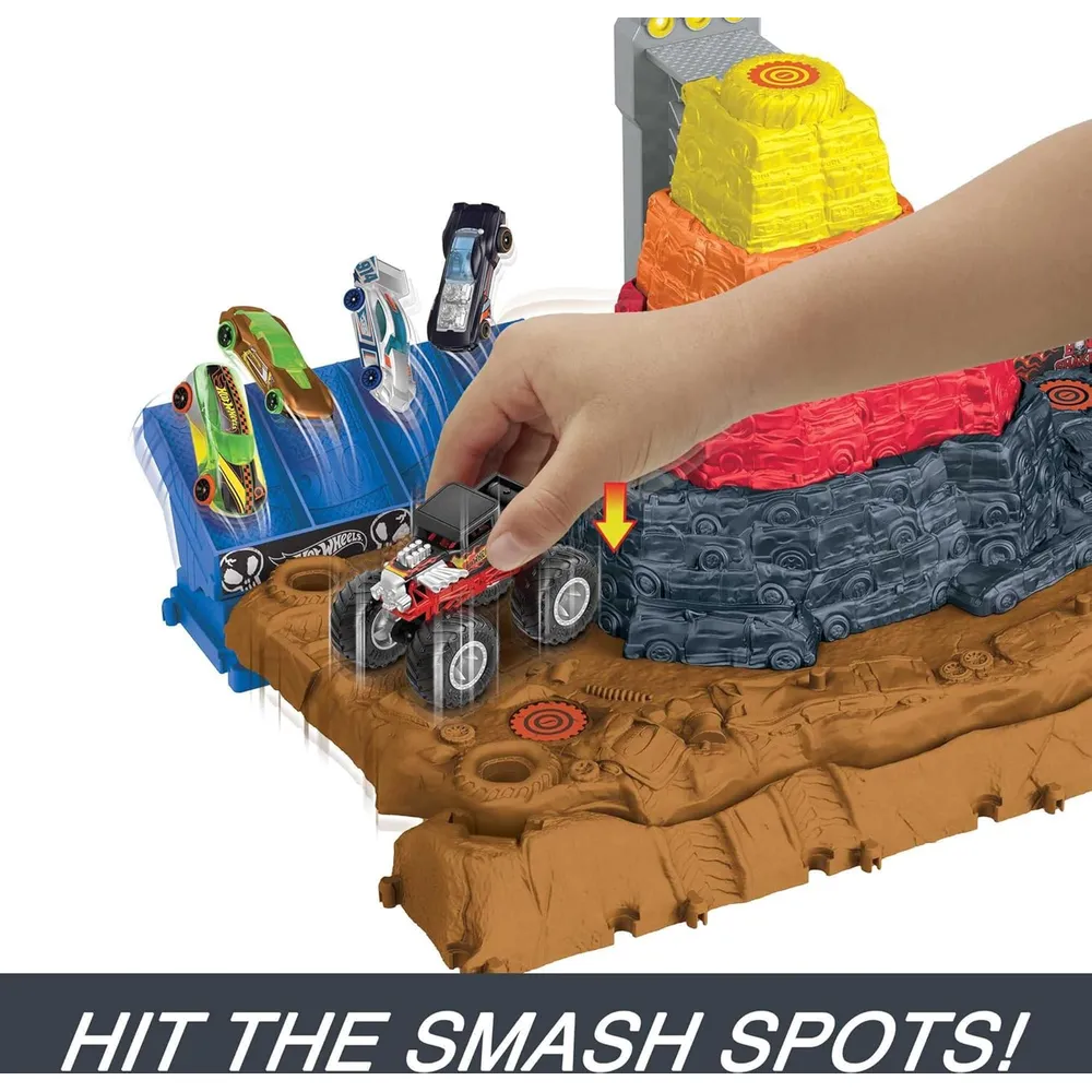 HOT WHEELS PISTA MONSTER TRUCKS ARENA SMASHERS SET 3 PZS