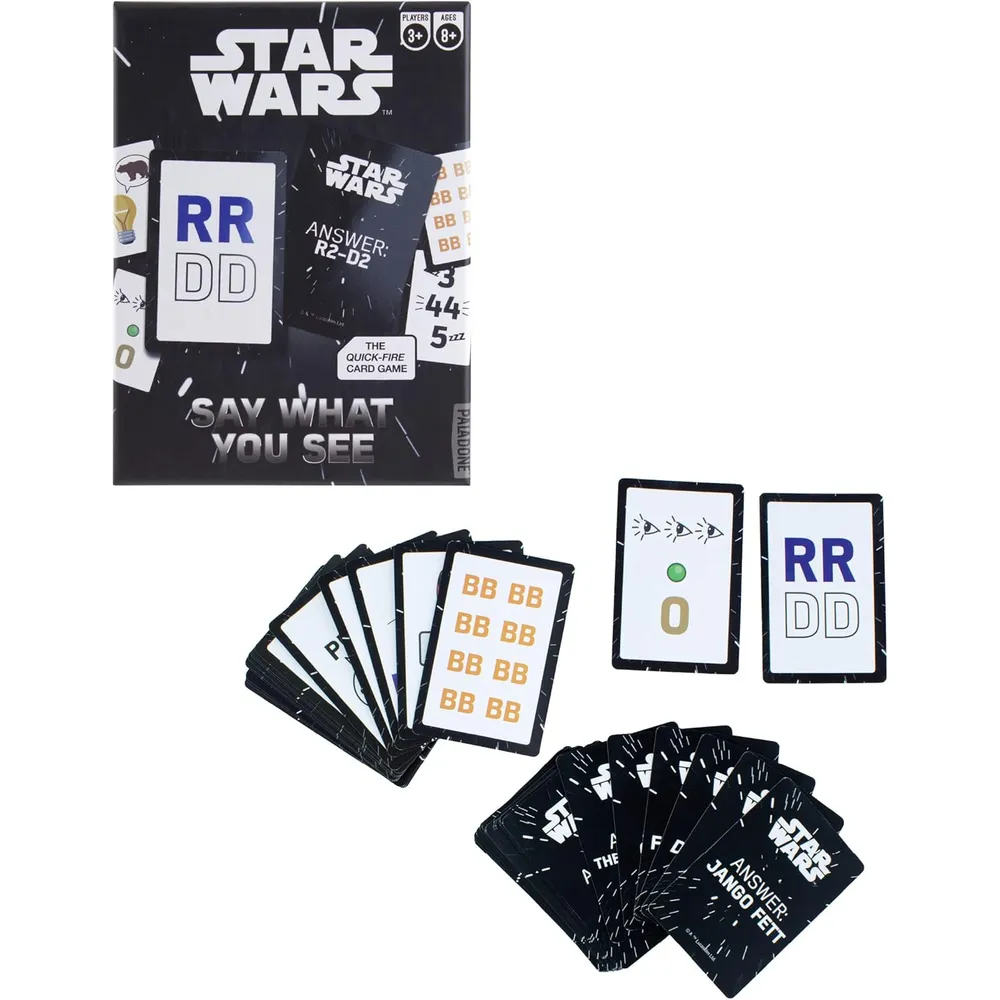 Paladone Star Wars, juego de cartas “Say What You See” versión inglés