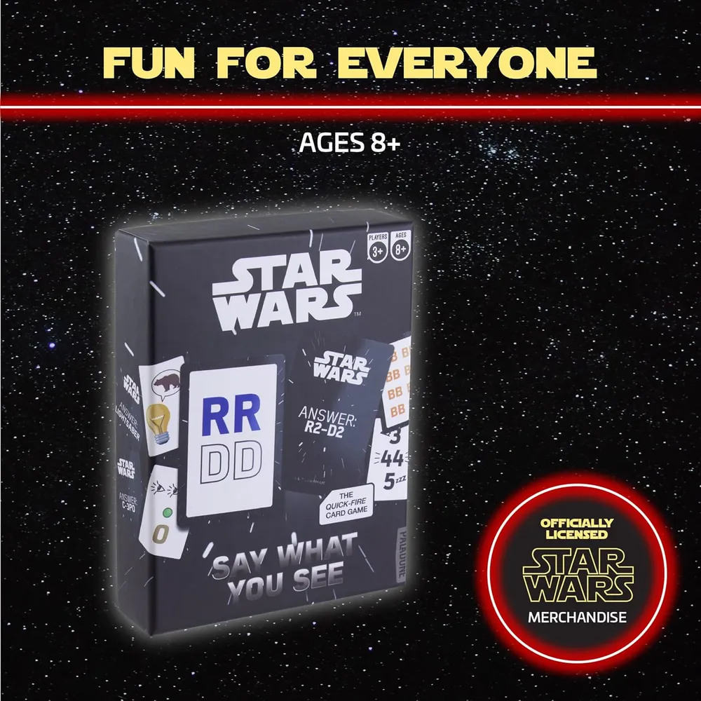 Paladone Star Wars, juego de cartas “Say What You See” versión inglés