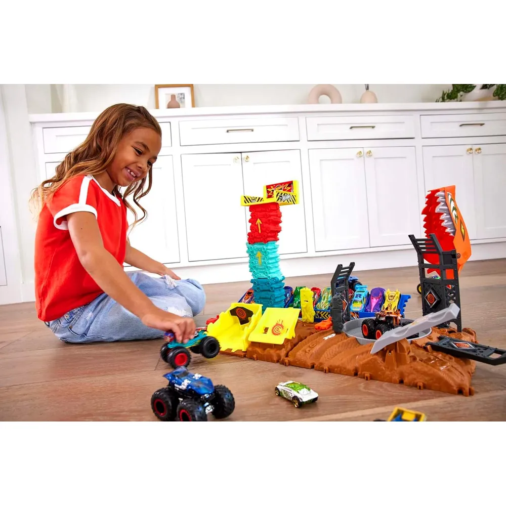 HOT WHEELS PISTA MONSTER TRUCKS ARENA SMASHERS SET 2 PZS