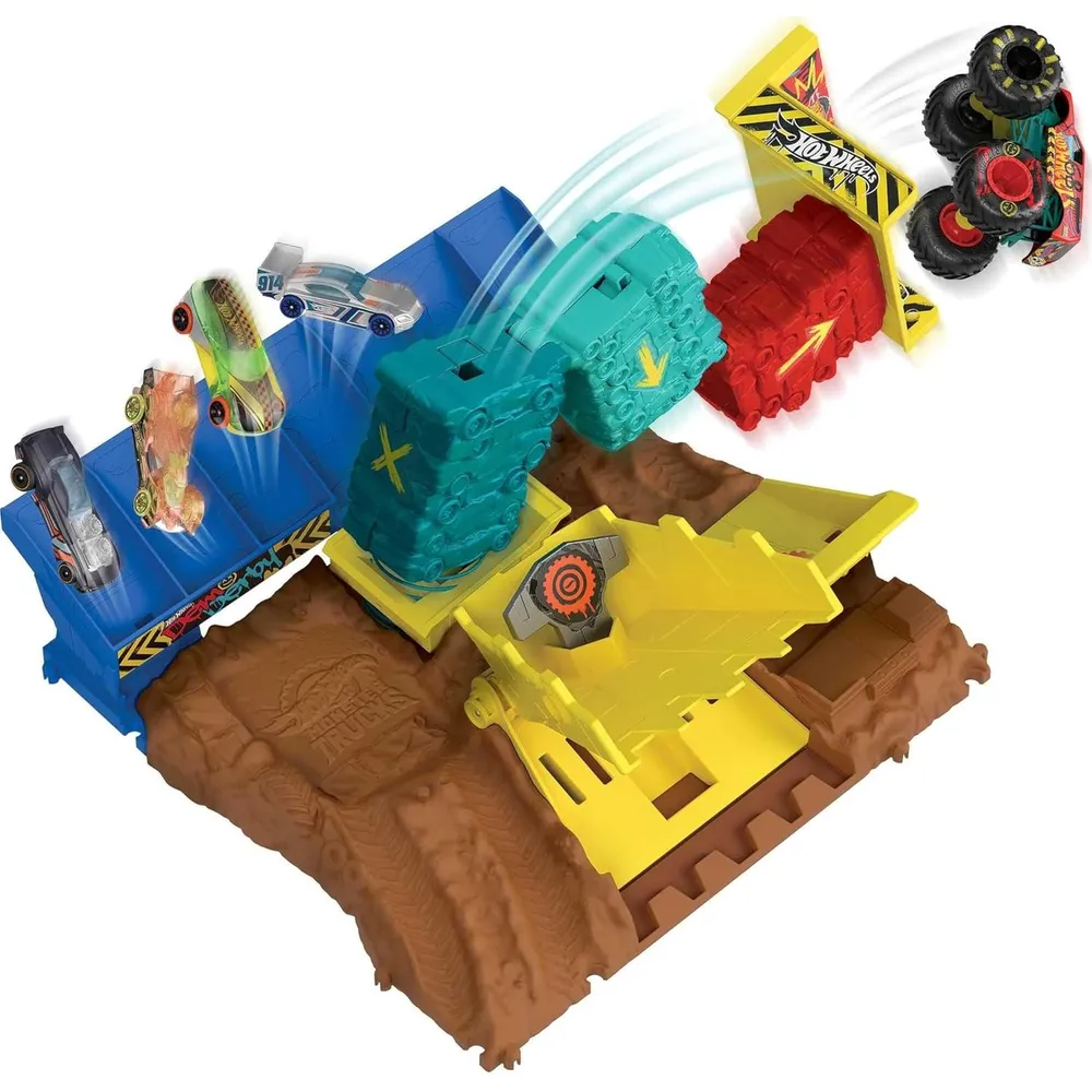 HOT WHEELS PISTA MONSTER TRUCKS ARENA SMASHERS SET 2 PZS