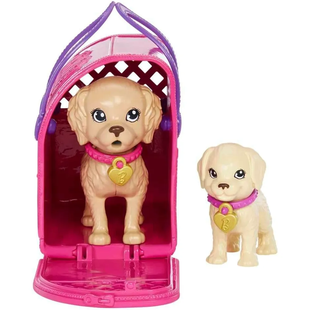 BARBIE MUÑECA ADOPCIÓN CACHORROS TRIGUEÑA