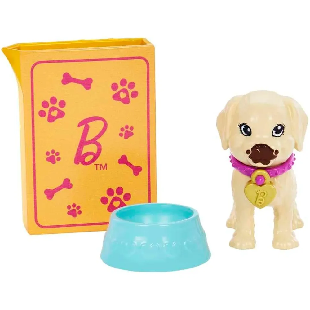 BARBIE MUÑECA ADOPCIÓN CACHORROS TRIGUEÑA