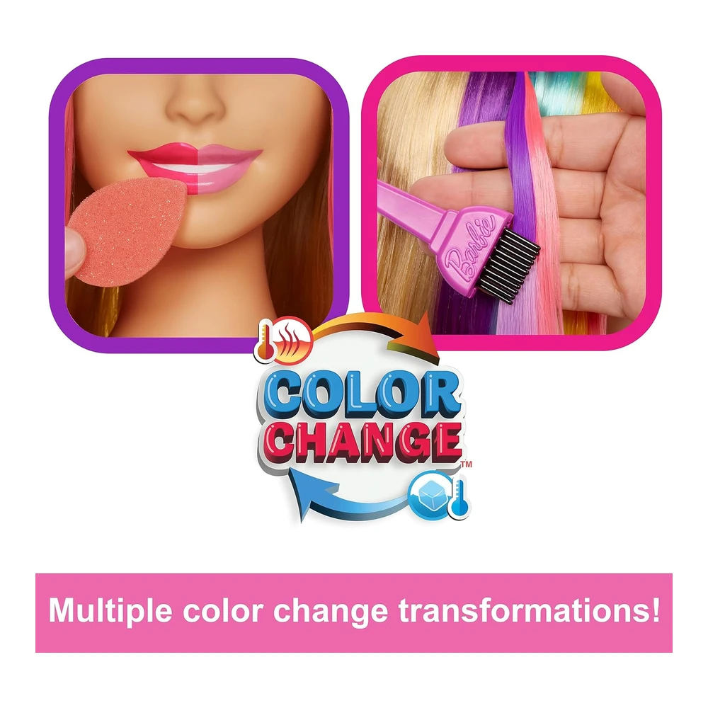 b0b625r91y_4.webp Polly Pocket Totally Hair Styling Doll Head y Más de 20 Accesorios - Revelación de Color y Piezas que Cambian de Color - Pelo Lacio