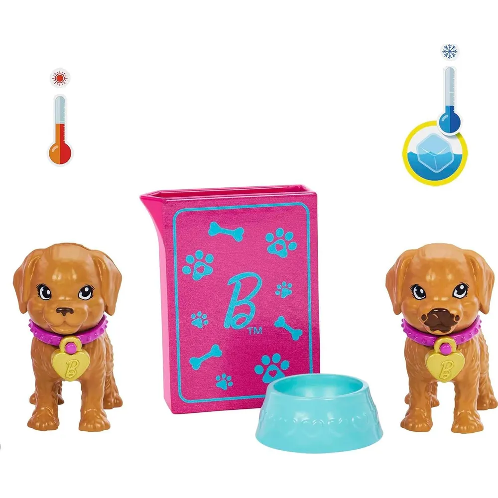 BARBIE MUÑECA ADOPCIÓN CACHORROS MORENA
