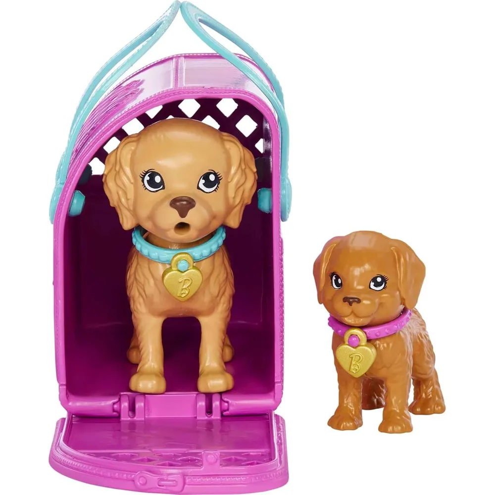 BARBIE MUÑECA ADOPCIÓN CACHORROS MORENA