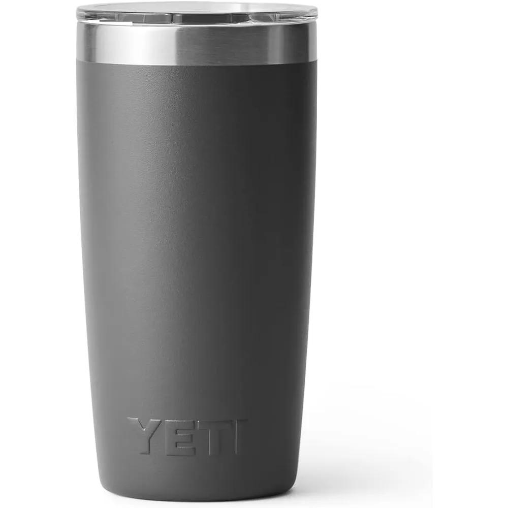 YETI Rambler Vaso de 10 oz de acero inoxidable y tapa MagSlider color gris