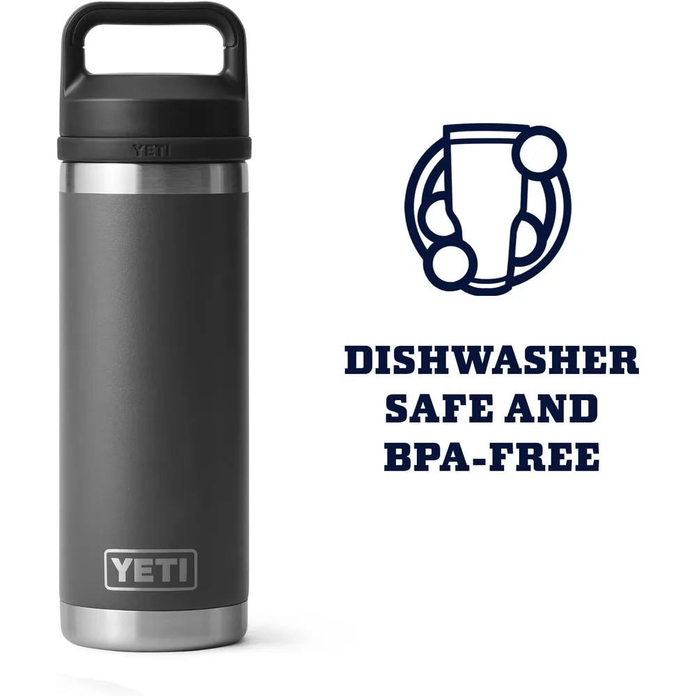 YETI Botella Rambler con Tapa Chung de 18 oz | Gris